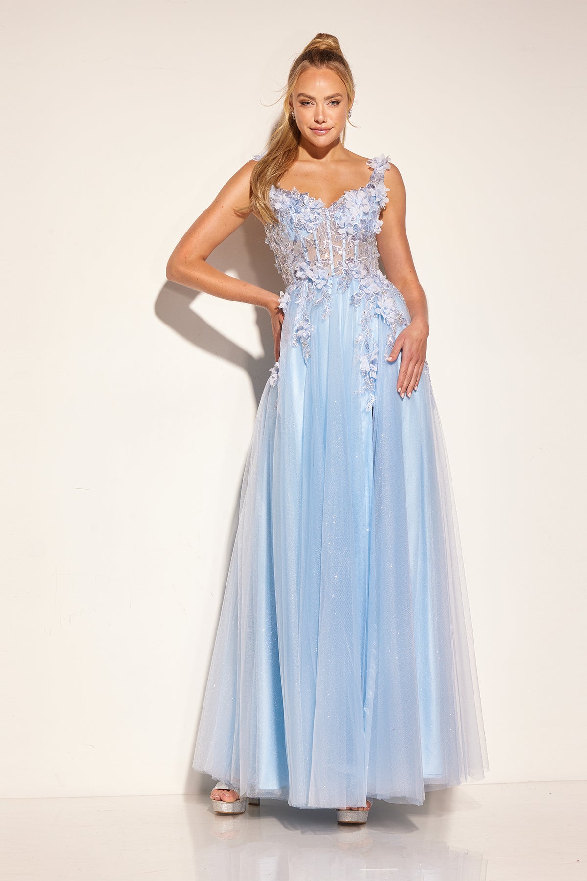 Lucci Lu 1416 Powder Blue Prom Dress Lucci Lu 1416 Powder Blue Prom Dress