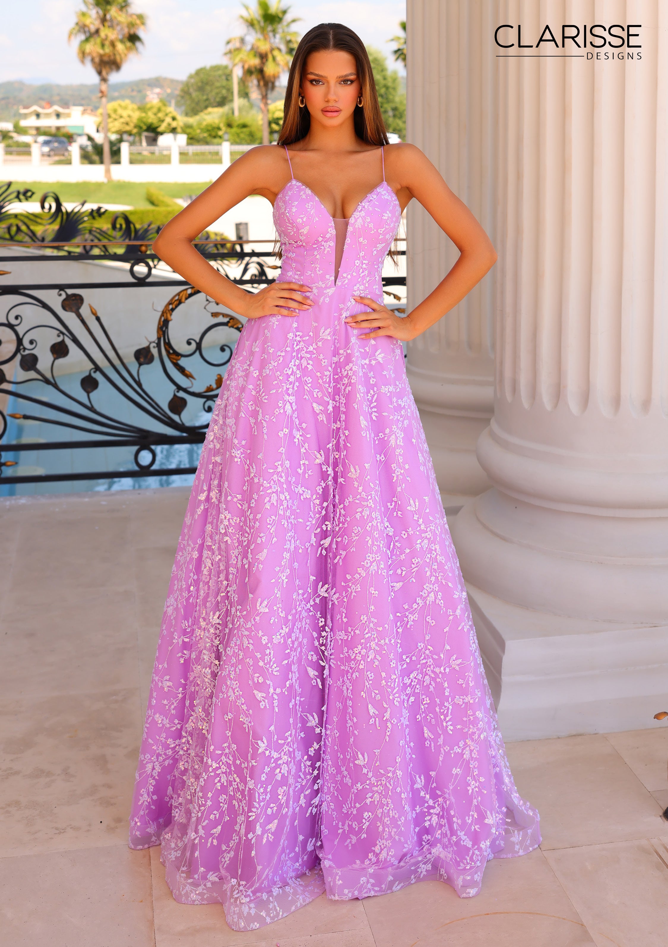 slim fit dress slacks Sparkly Rhinestones Plunging Neck Purple Sequin Mermaid Prom Dress
