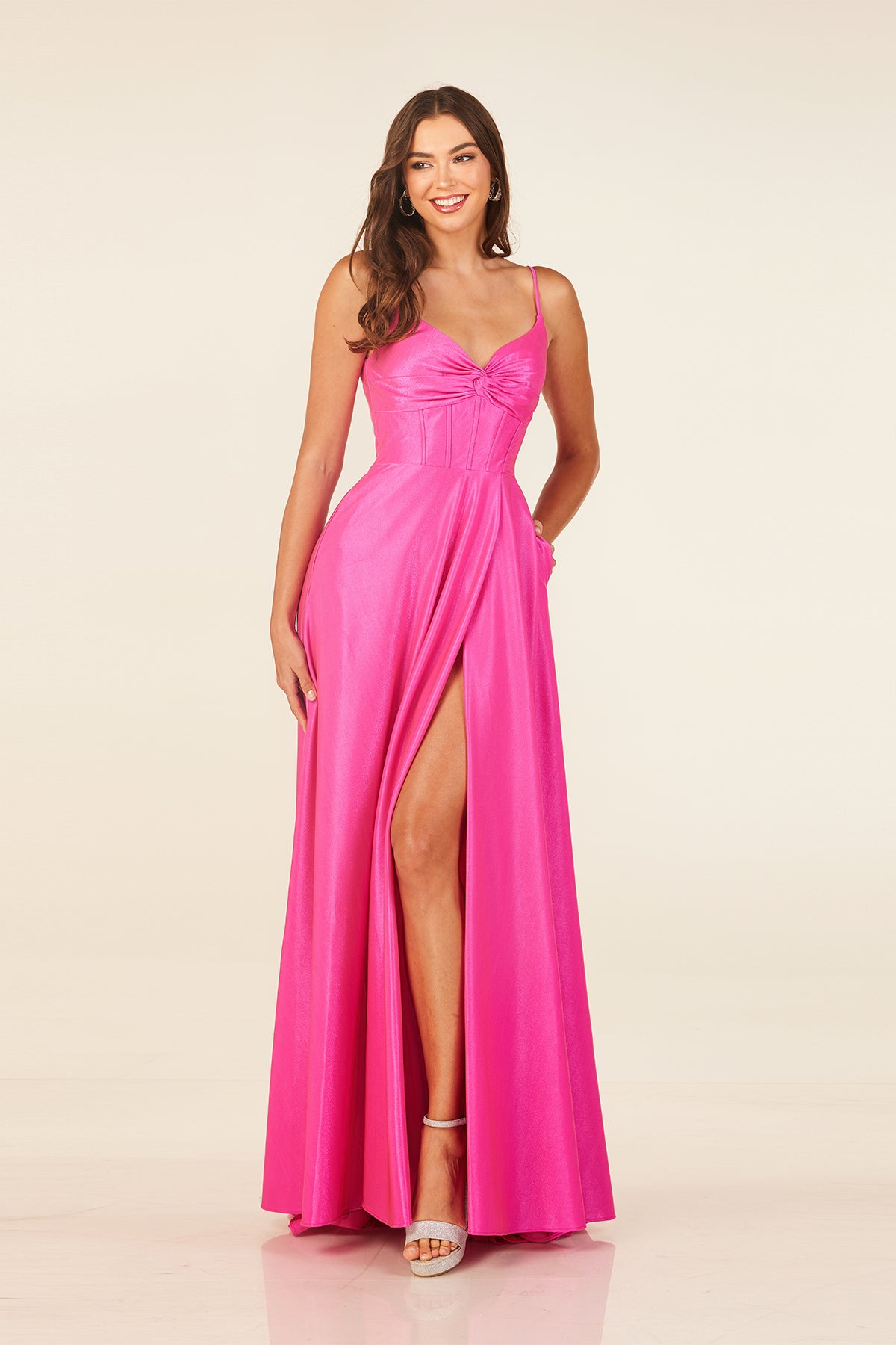 Abby Paris 90309 Hot Pink Prom Dress – PROM BAE