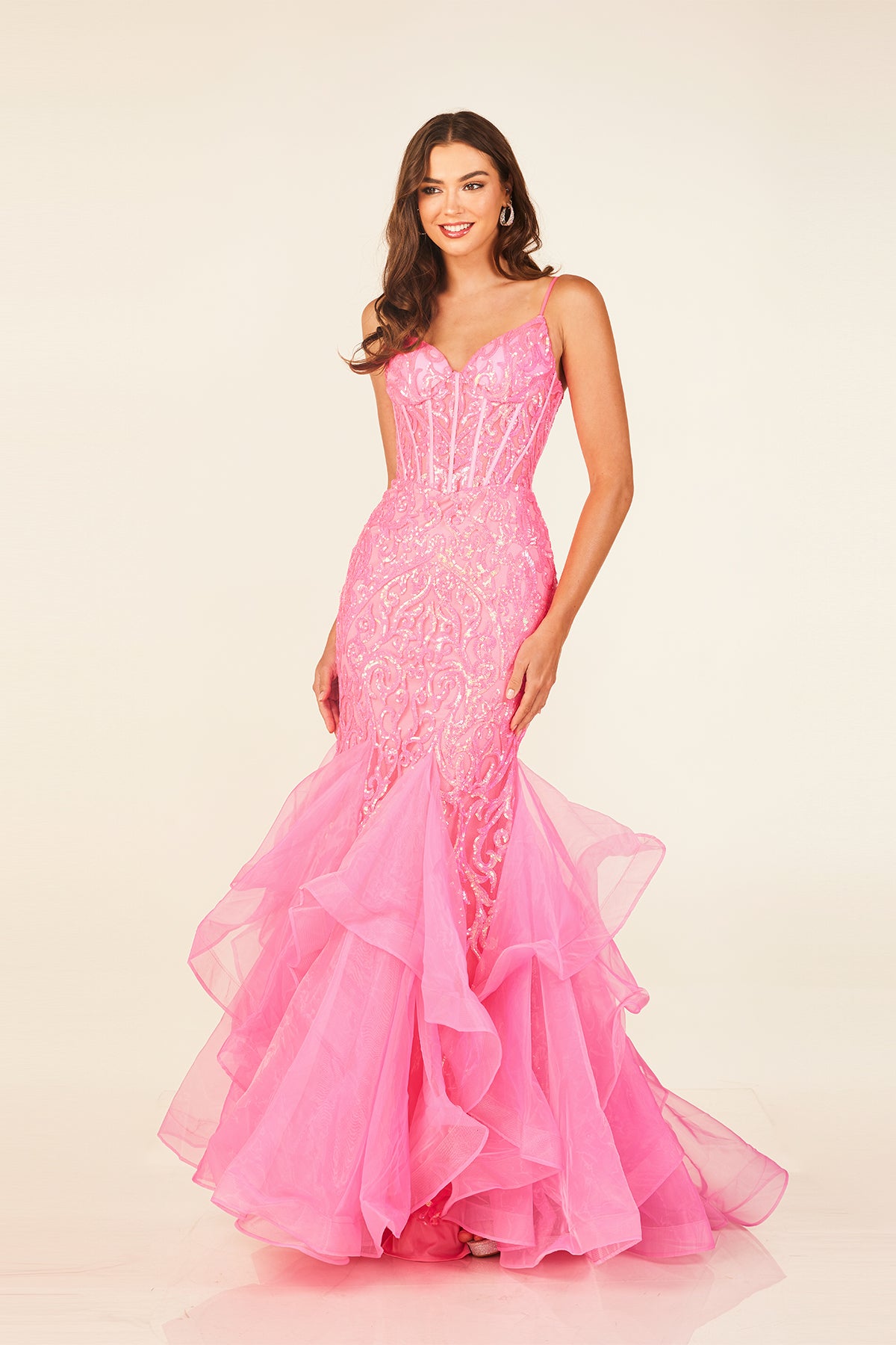 abby pink dress Stunning Pink Sequin Short Dress
