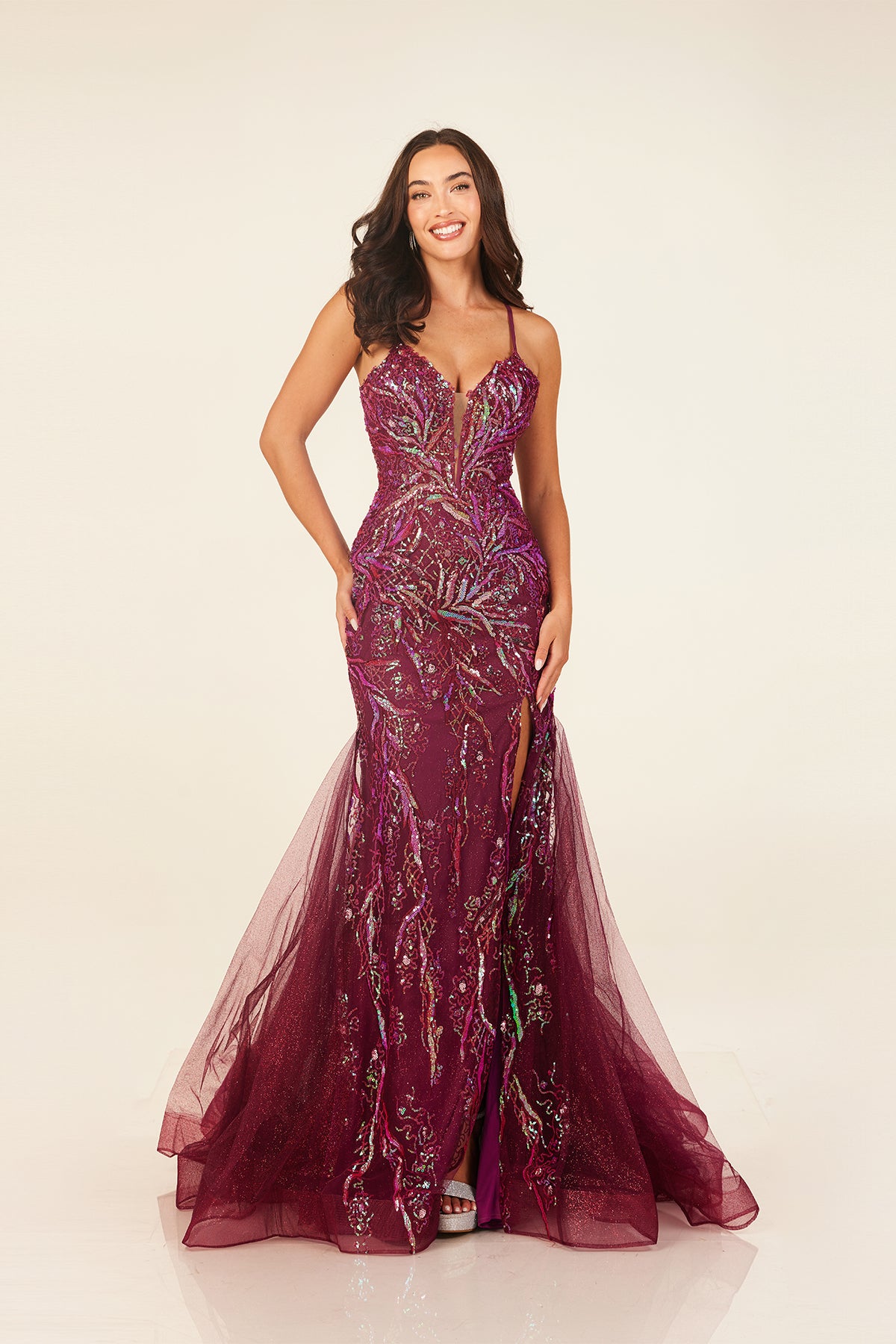 magenta prom dress Abby Paris 90332 Magenta Prom Dress – PROM BAE