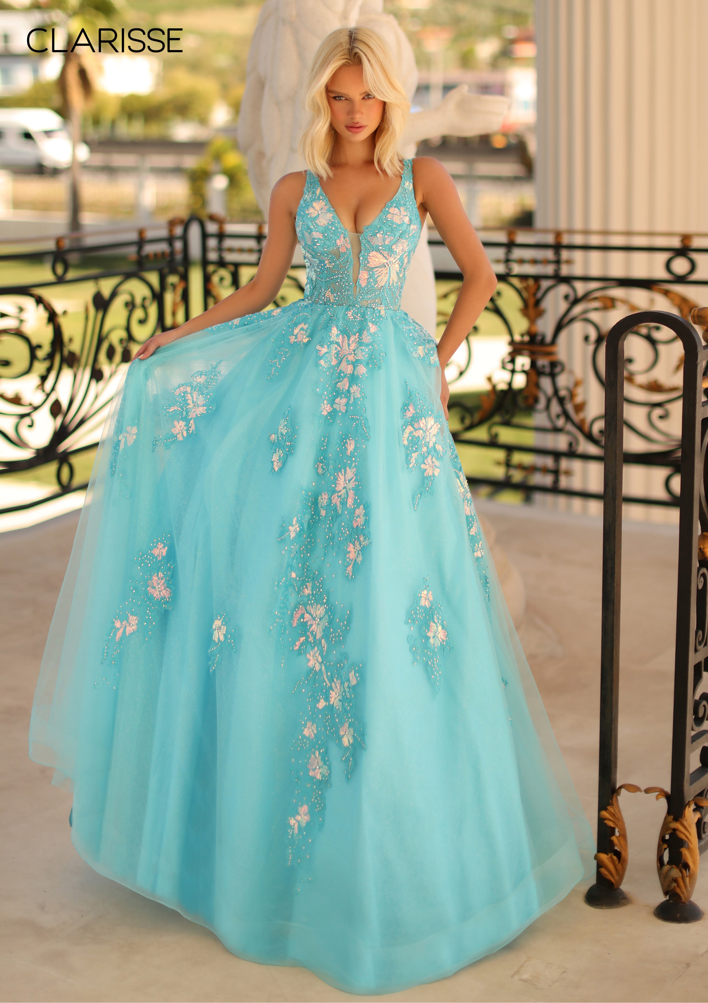 CLARISSE 810456 TURQUOISE PROM DRESS PROM BAE CLARISSE 810456 TURQUOISE PROM DRESS PROM BAE