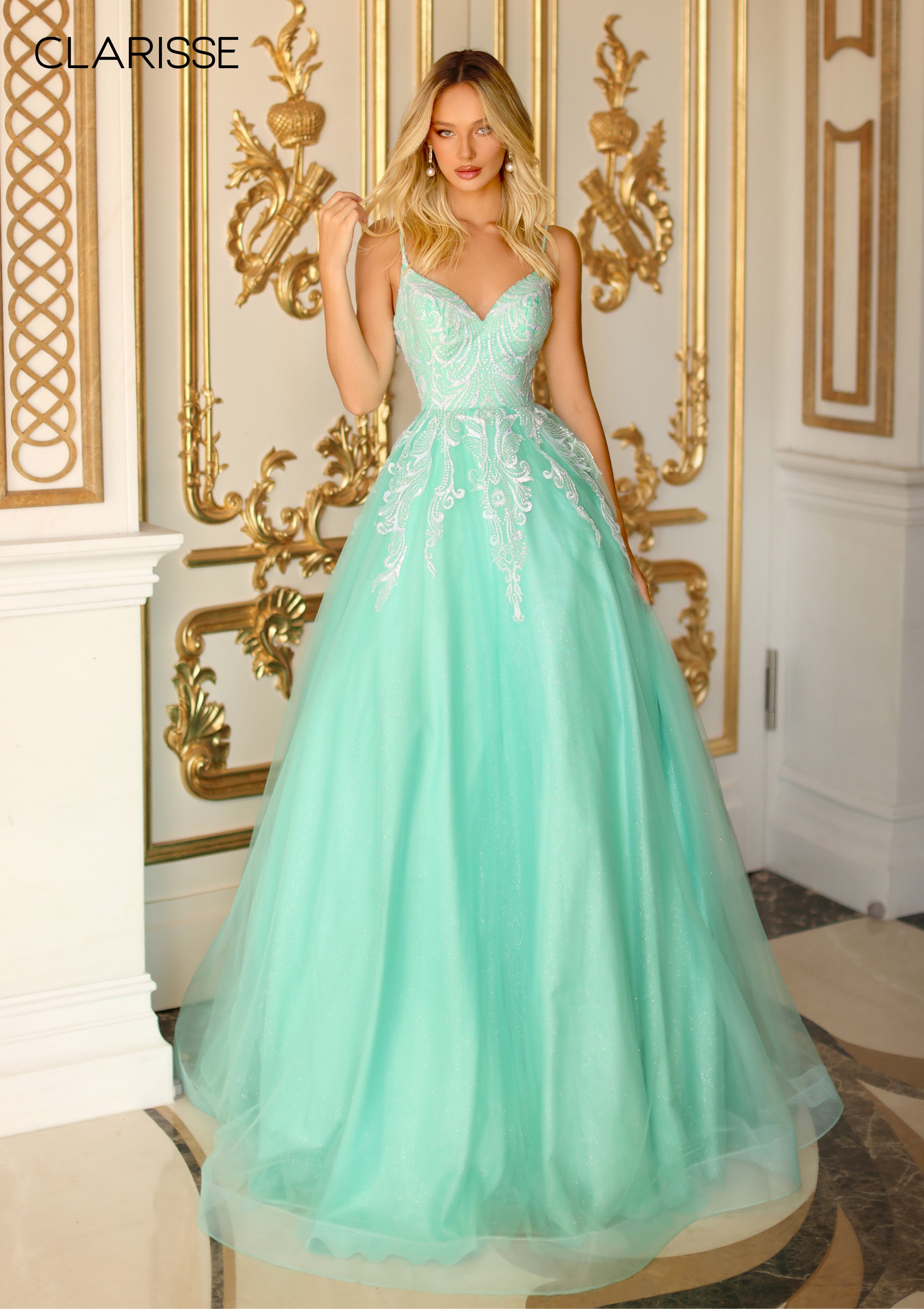 CLARISSE 810600 WINTER MINT PROM DRESS PROM BAE CLARISSE 810600 WINTER MINT PROM DRESS PROM BAE