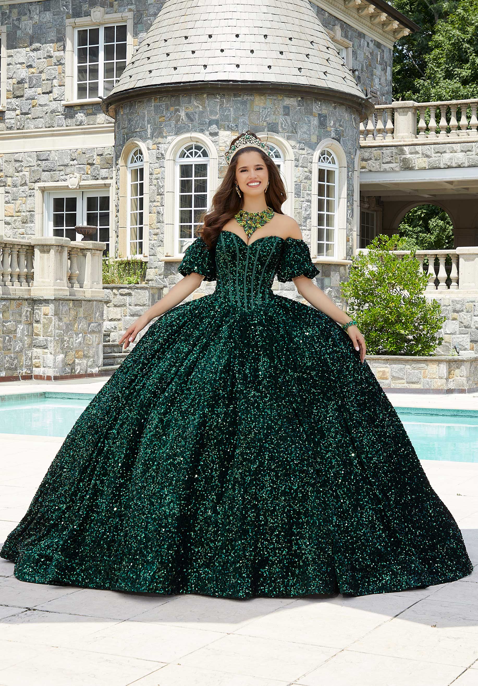 off shoulder wedding dress long sleeve Bridal Gown by Adrianna Papell 31225 Color:Light Marl Grey Dresses. Dresses: Gowns Fit Included as standard Drapelet Light Green A-line