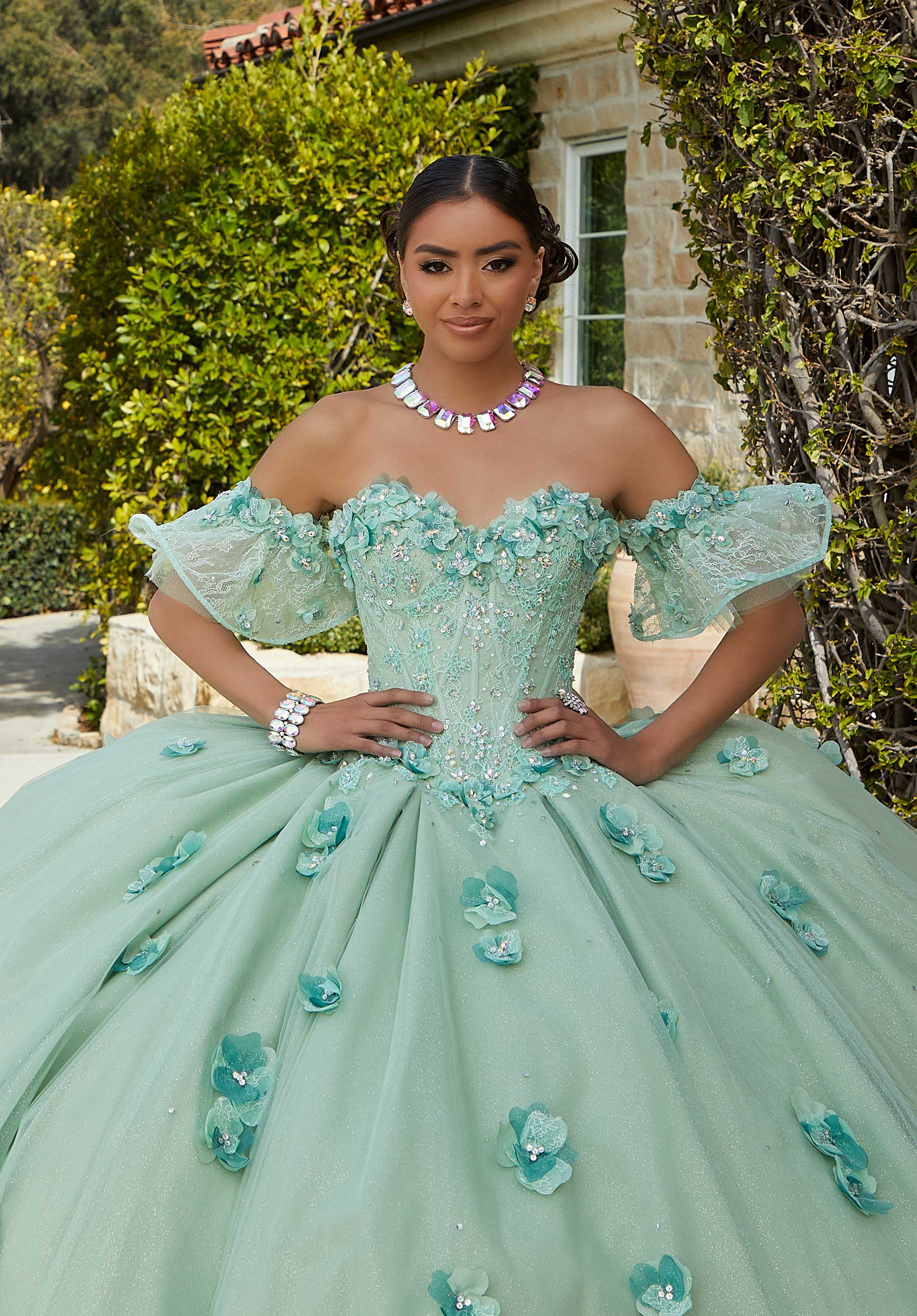 Morilee 60183 Sage Quinceañera Dress PROM BAE