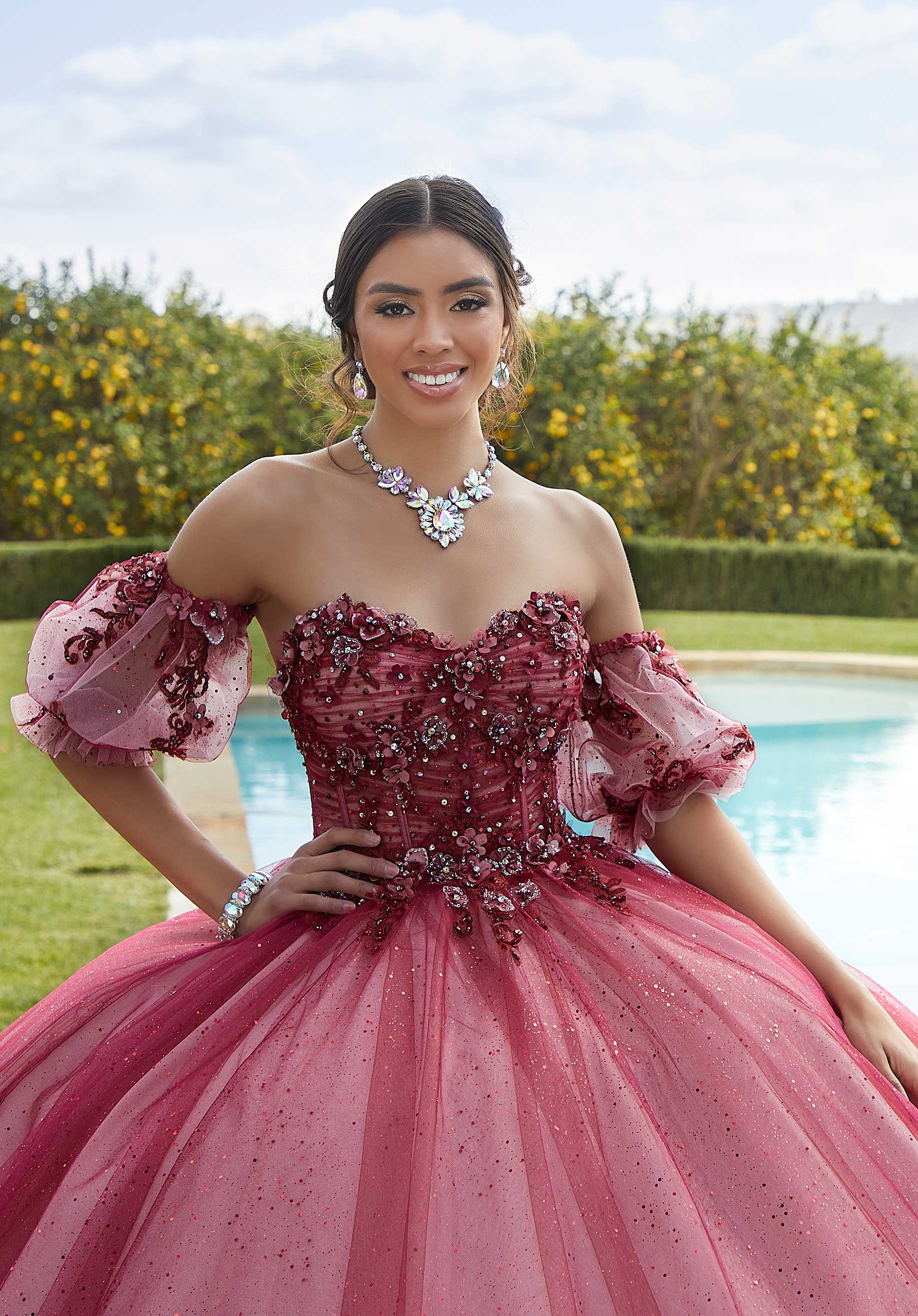 Morilee 89421 Sangria Blush Quinceanera Dress PROM BAE