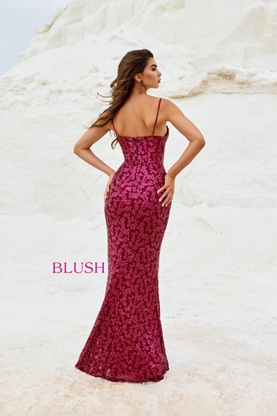 Blush 12104 Sangria Prom Dress