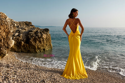 Blush 12107 Yellow Prom Dress