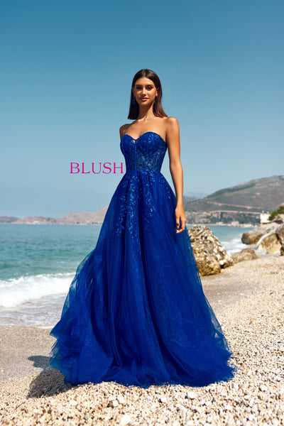 Blush 12109 Cobalt Prom Dress