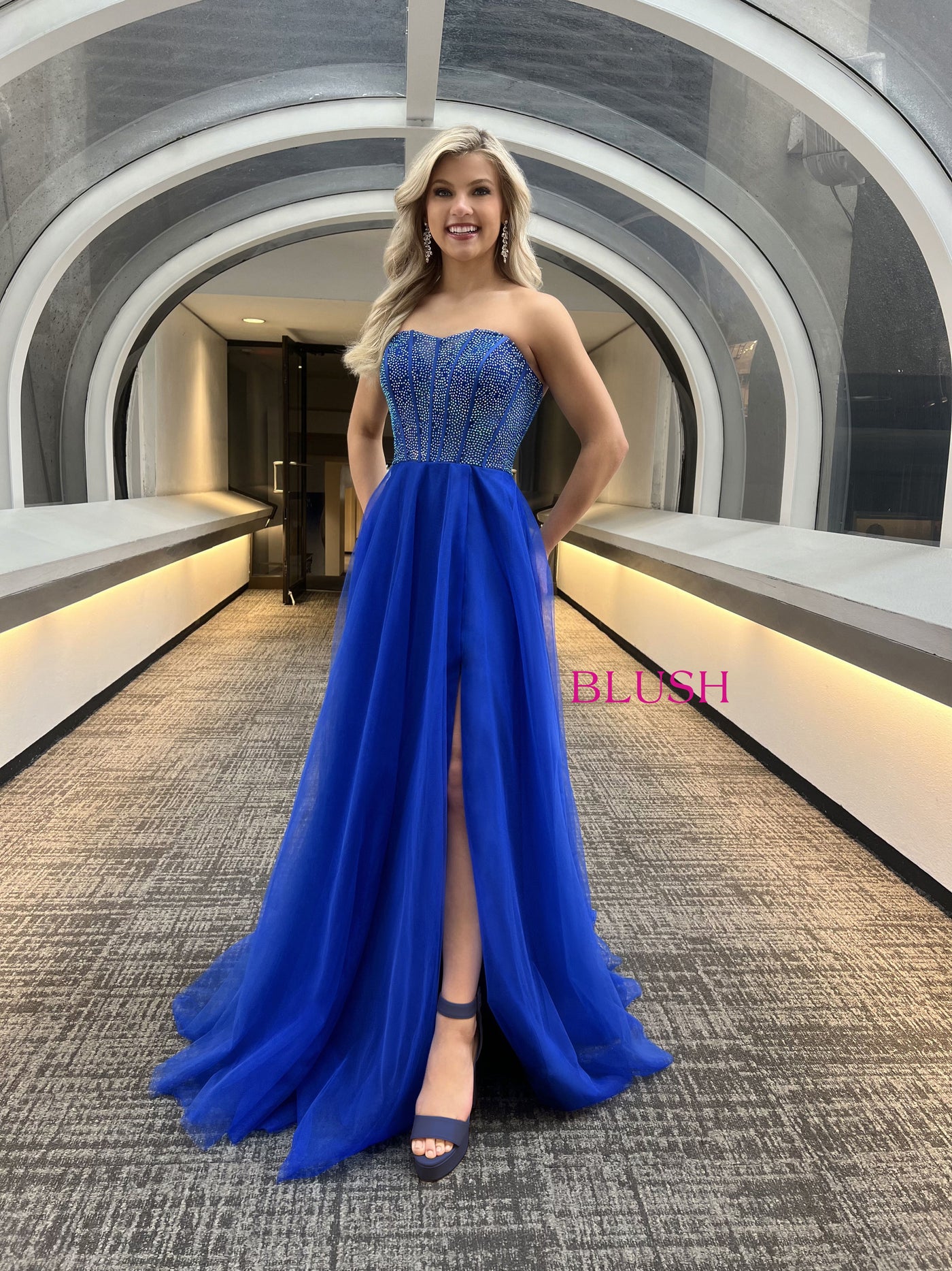 Blush 12133 Sapphire Prom Dress