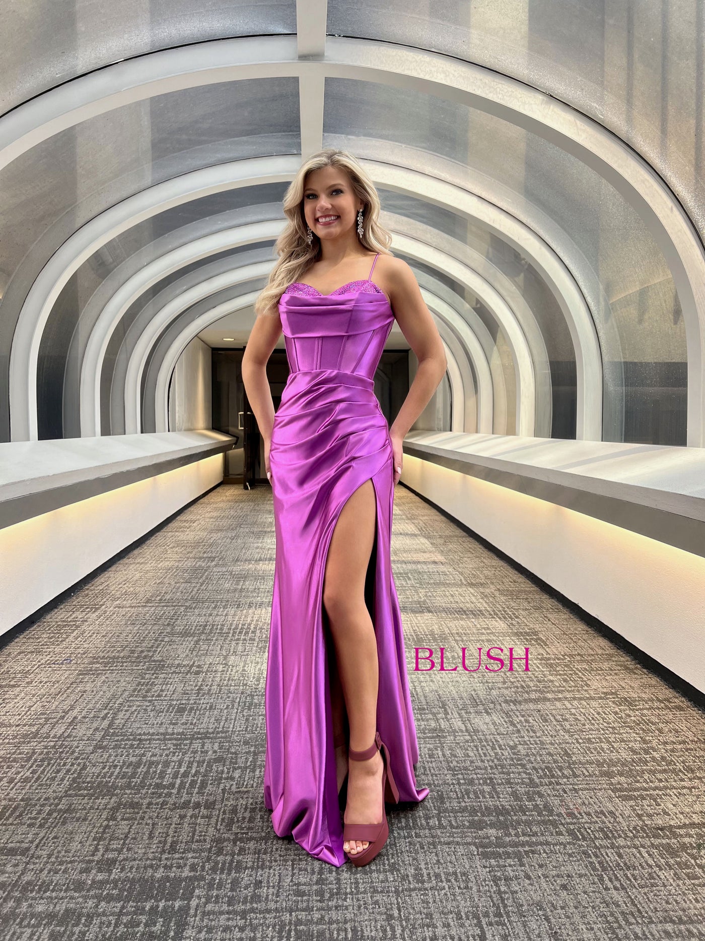 Blush 12134 Orchid Prom Dress