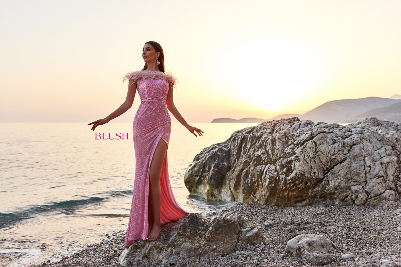 Blush 12170 Pink Prom Dress