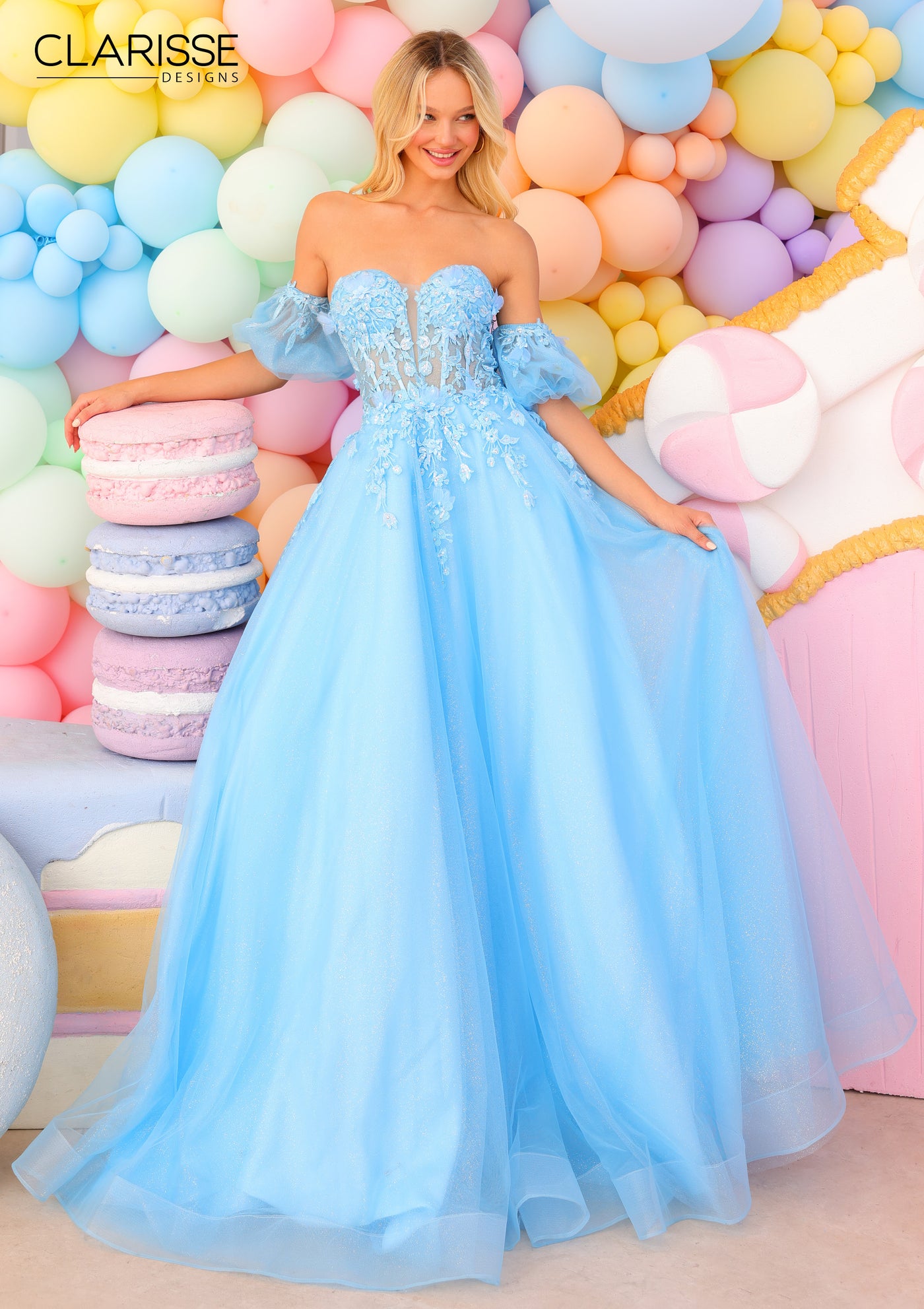Clarisse 810718 Light Blue Prom Dress Clarisse 810718 Light Blue Prom Dress