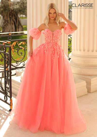 Clarisse 810718 Light Coral Prom Dress