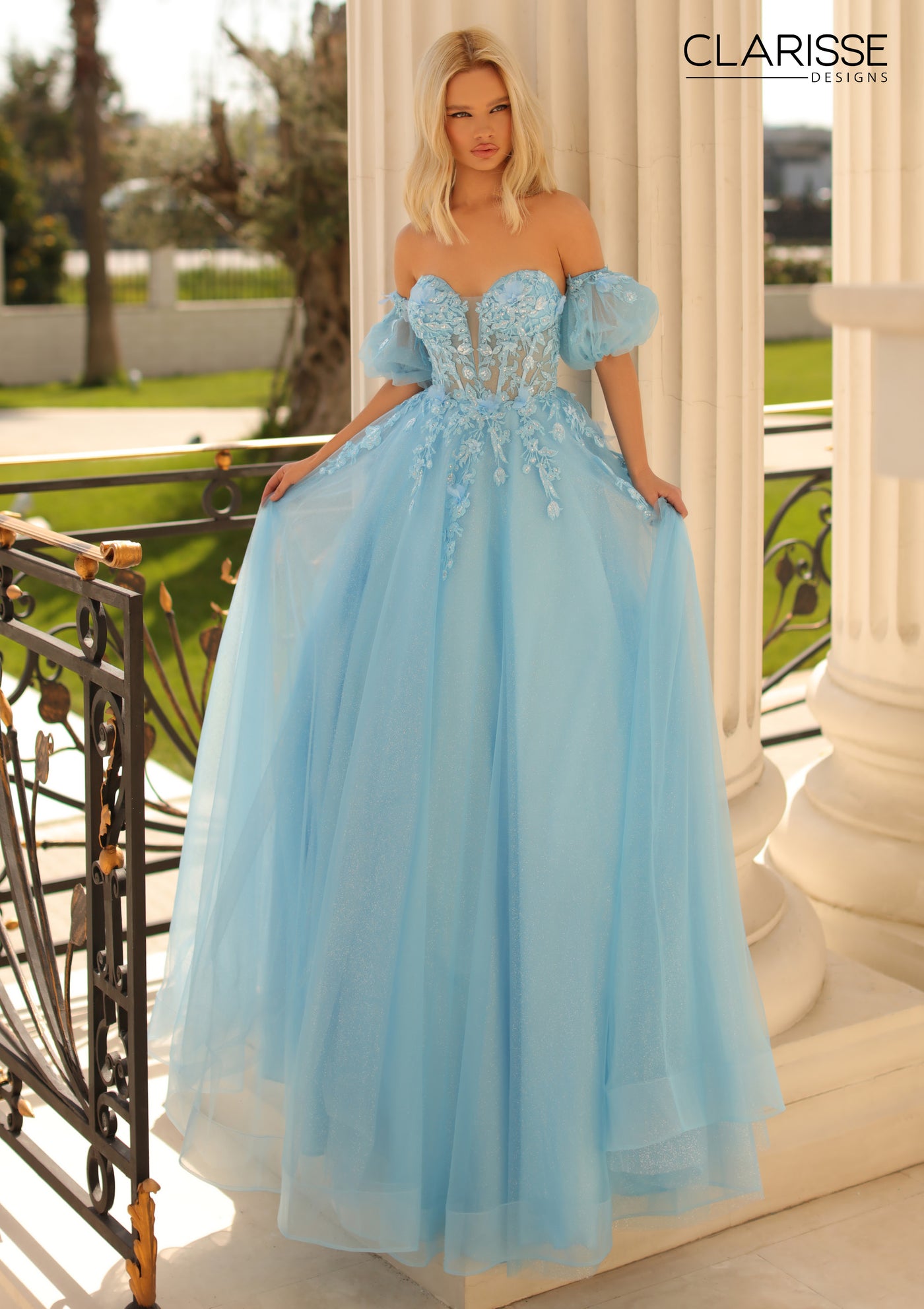 Clarisse 810718 Light Blue Prom Dress