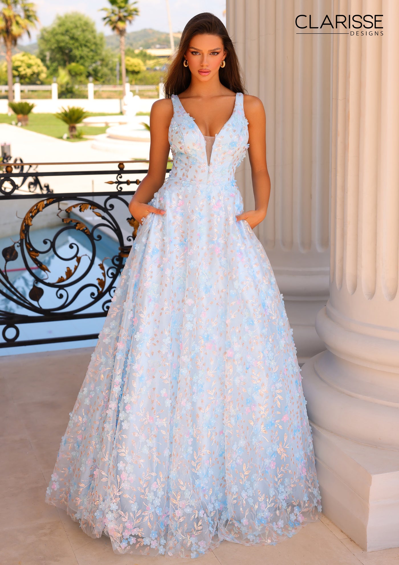 Clarisse 810723 Light Blue Prom Dress