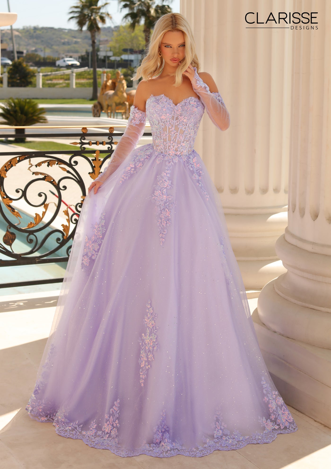 Clarisse 810792 Lilac Prom Dress