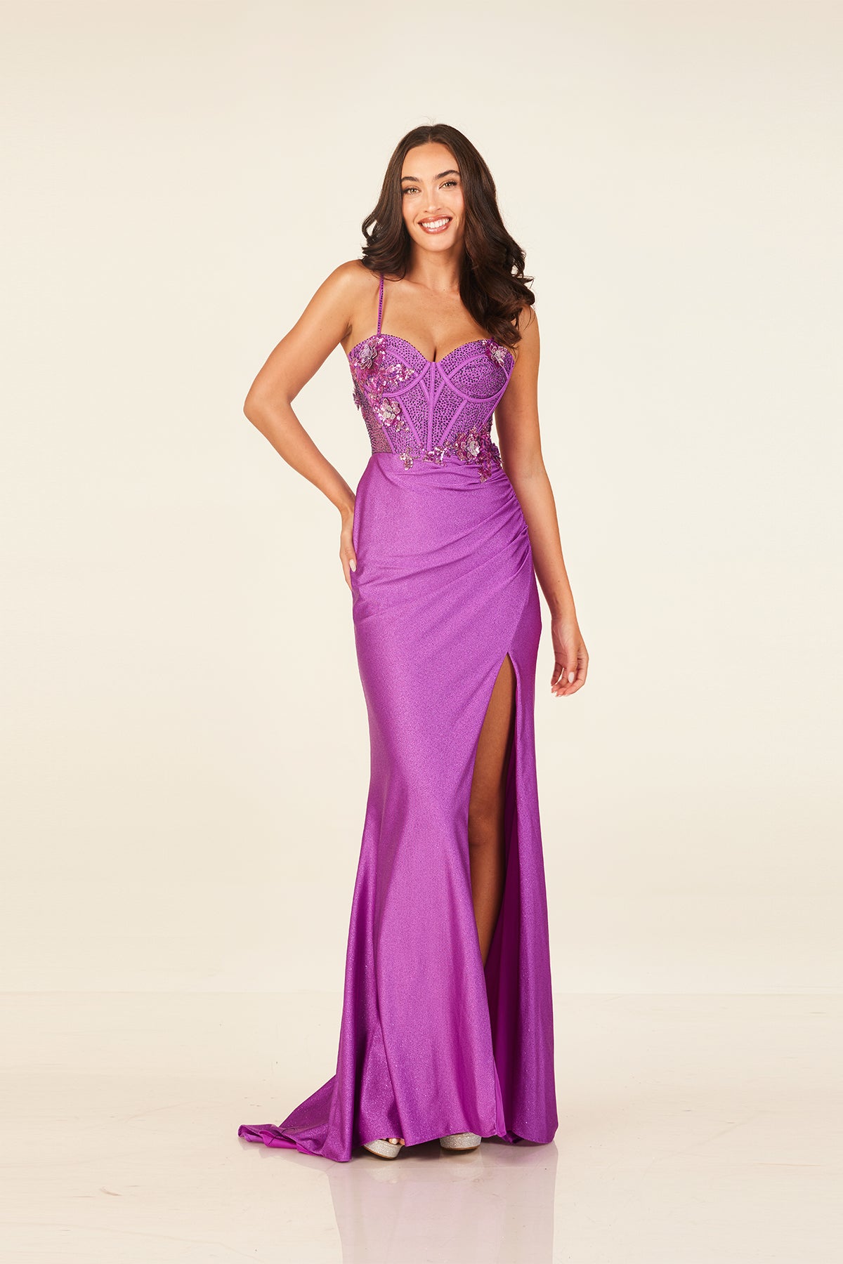 Abby Paris 90295 Violet Prom Dress