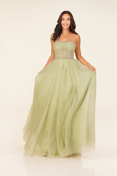 Abby Paris 90324 Dusty Sage Prom Dress
