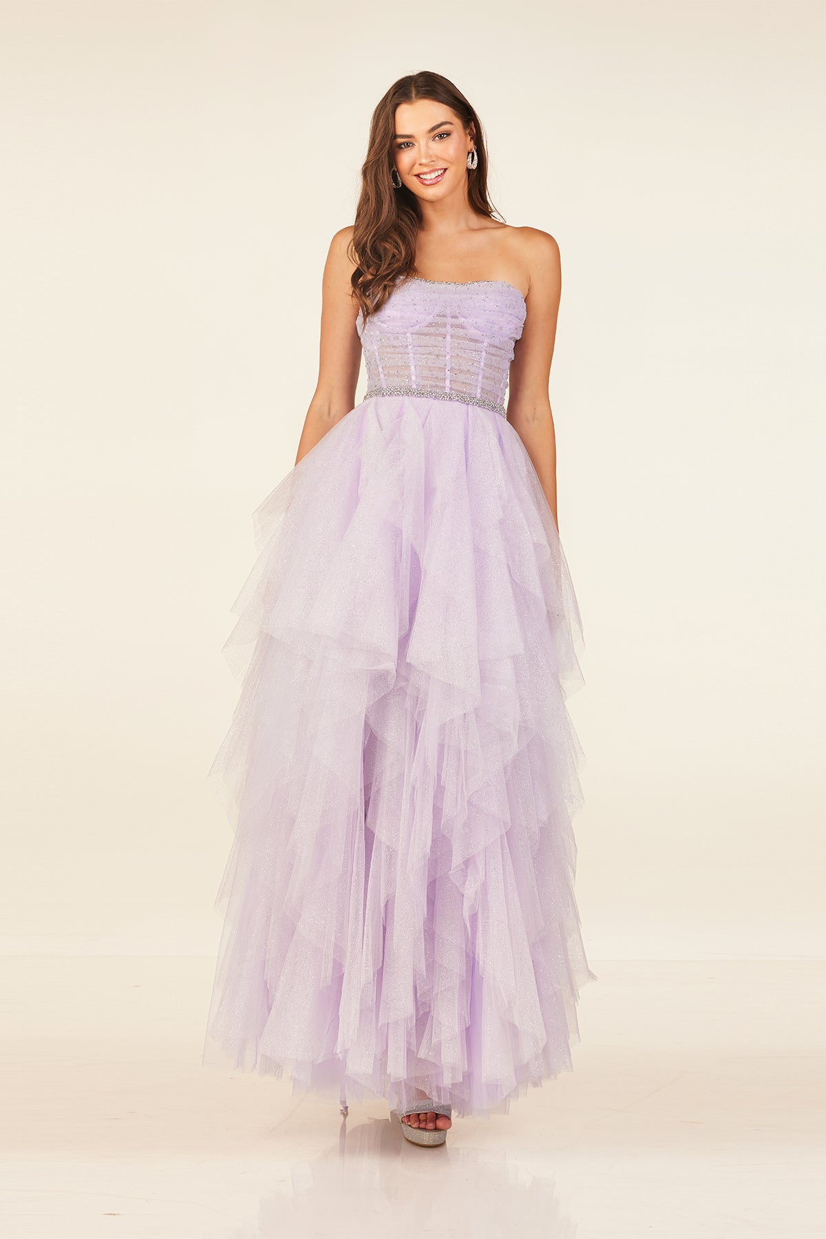 Abby Paris 90325 Lilac Prom Dress