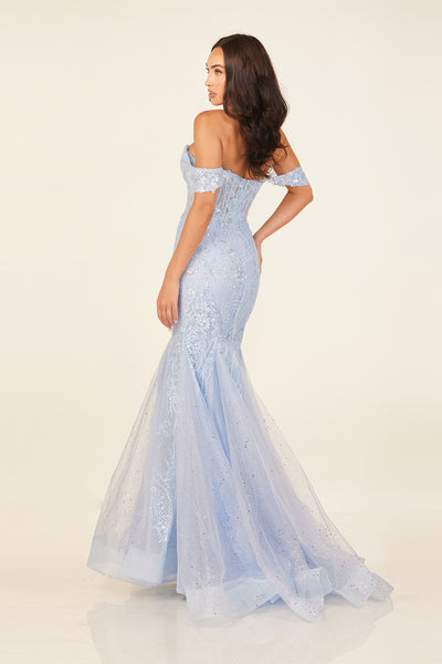 Abby Paris 90335 French Blue Prom Dress