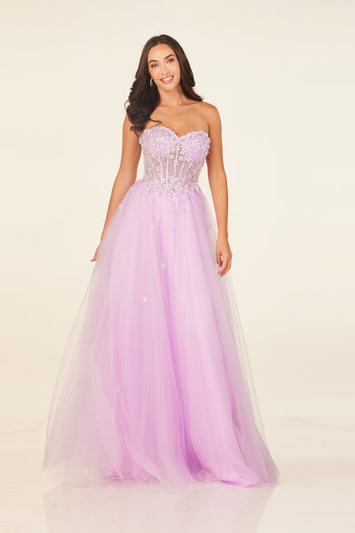 Abby Paris 90338 Lilac Prom Dress
