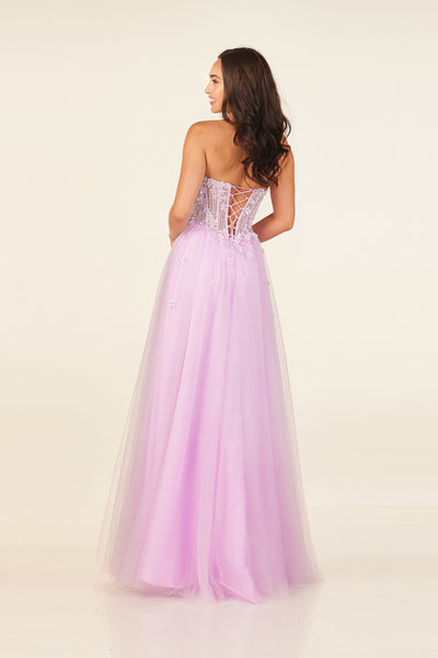 Abby Paris 90338 Lilac Prom Dress