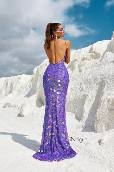 iNtrigue 91018 Purple Prom Dress