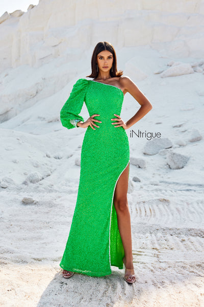 iNtrigue 91026 Apple Green Prom Dress