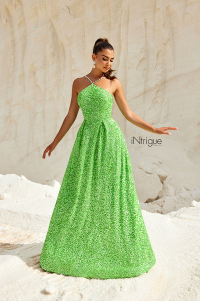 iNtrigue 91041 Apple Green Prom Dress