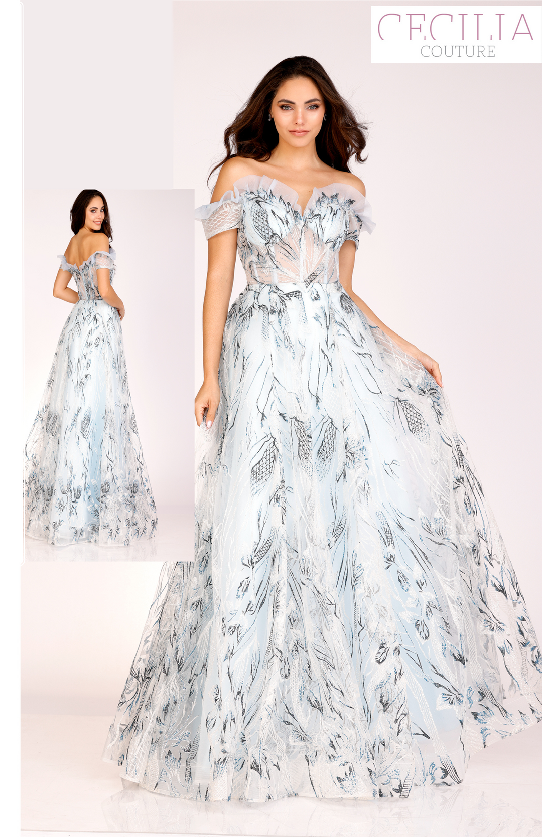 strapless open back dress Cecilia Couture 1409 Dress