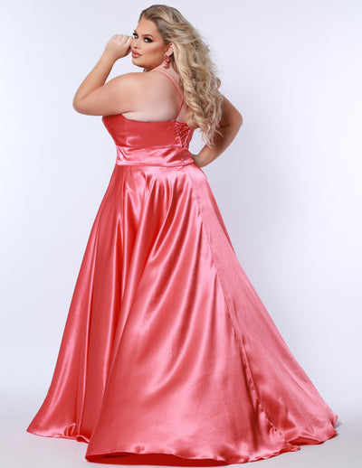 Sydney's Closet 7355 Apricot Prom Dress