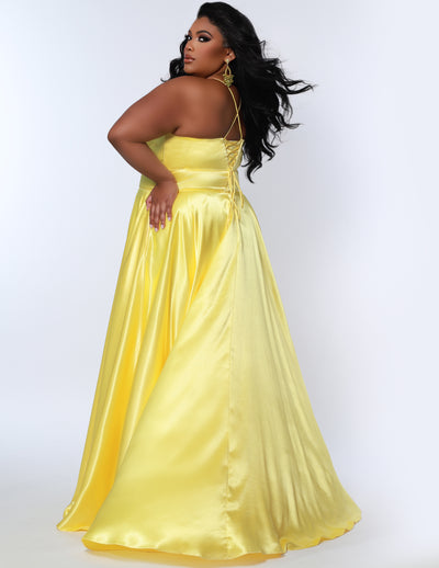 Sydney's Closet 7355 Lemon Prom Dress