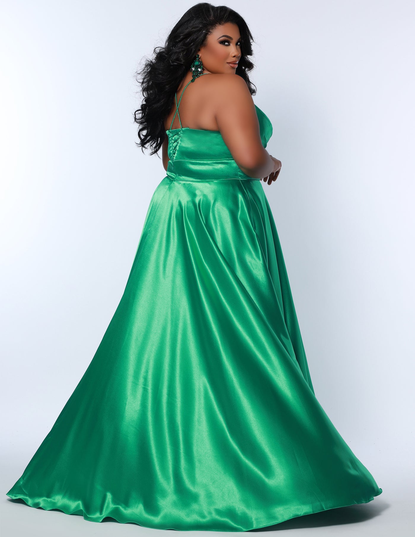 Sydney's Closet 7355 Lime Prom Dress