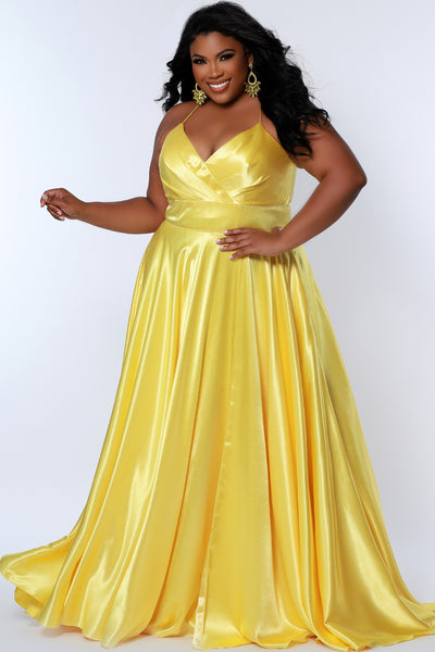 Sydney's Closet 7355 Lemon Prom Dress