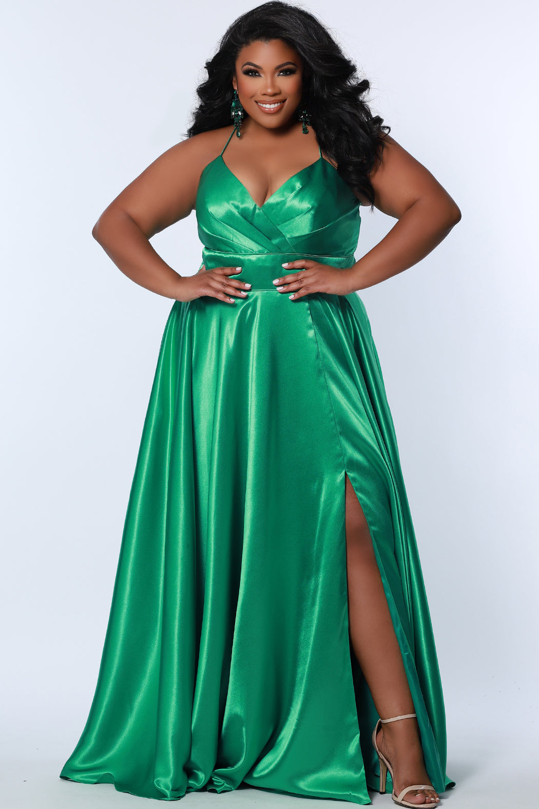 Sydney's Closet 7355 Lime Prom Dress