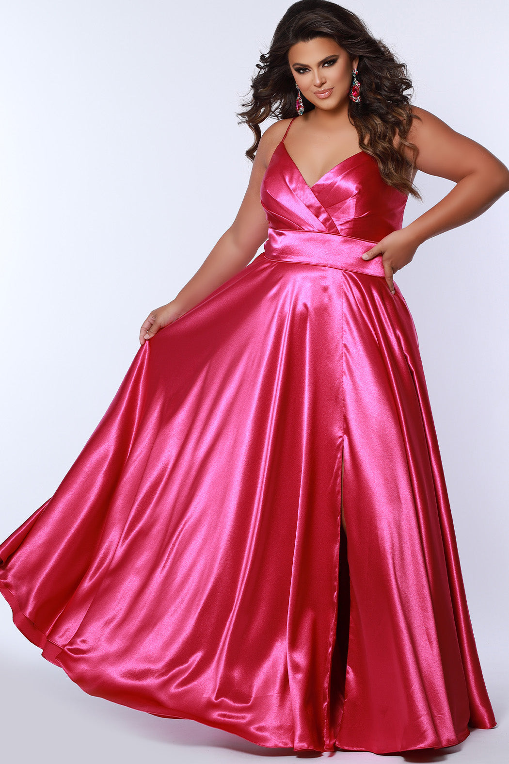 Sydney's Closet 7355 Raspberry Prom Dress