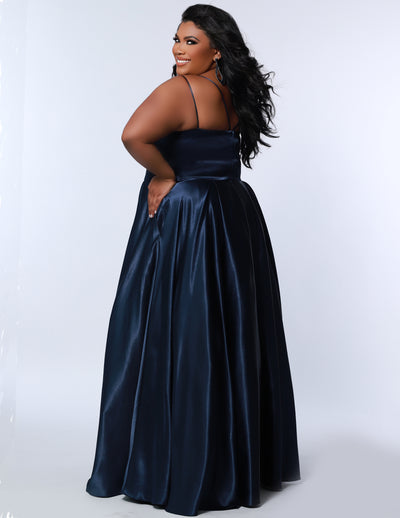 Sydney's Closet 7363 Navy Prom Dress