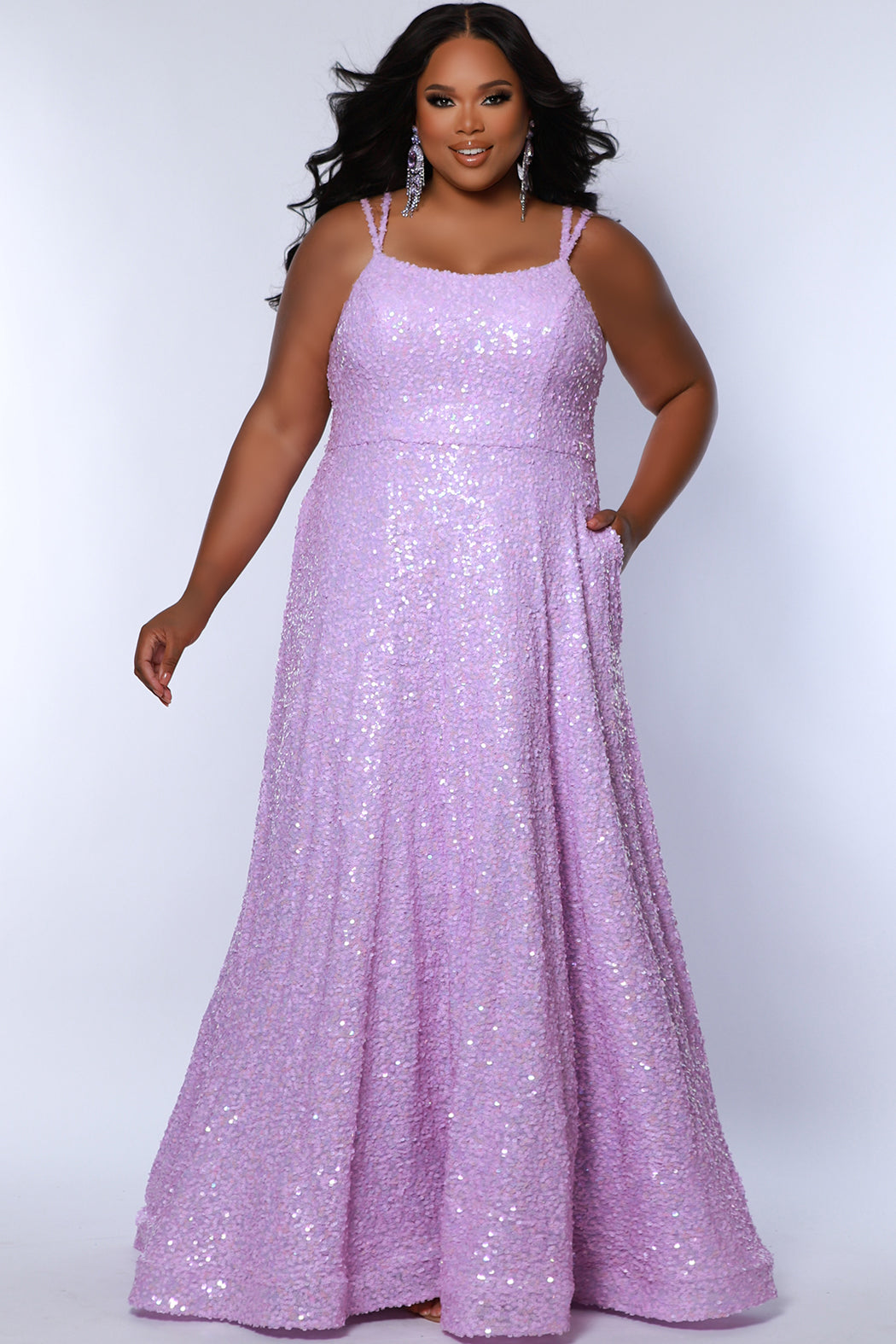 Sydney's Closet 7365 Baby Lilac Prom Dress
