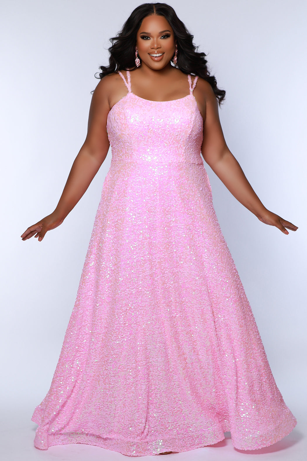 Sydney's Closet 7365 Baby Pink Prom Dress