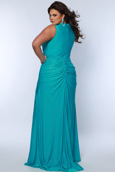 Sydney's Closet 7369 Aqua Prom Dress