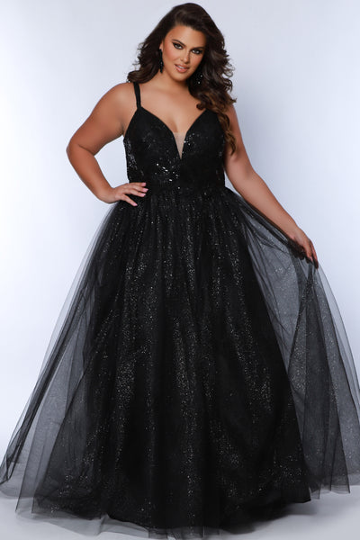 Sydney's Closet 7371 Black Prom Dress