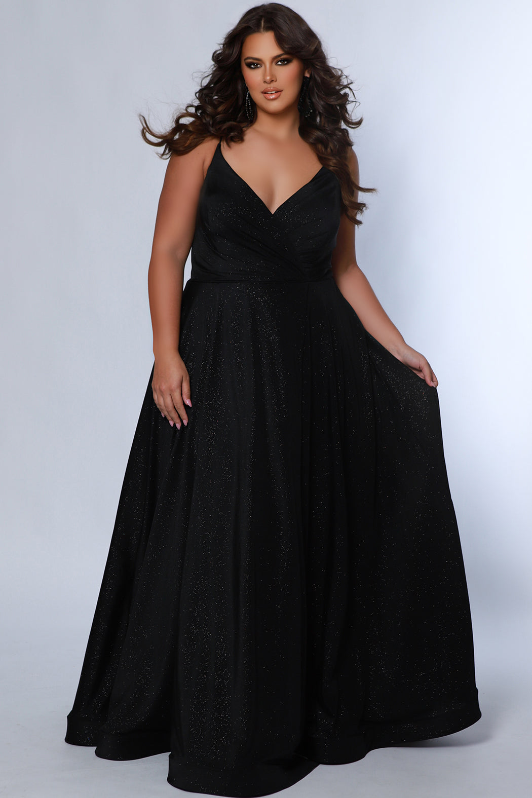 Sydney's Closet 7375 Black Prom Dress