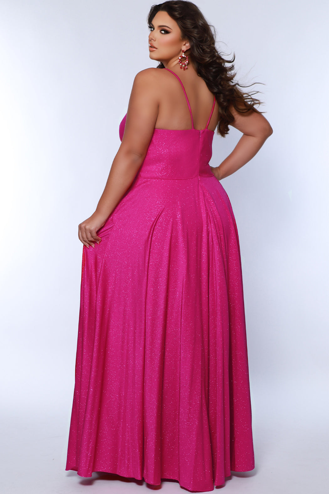 Sydney's Closet 7375 Magenta Prom Dress