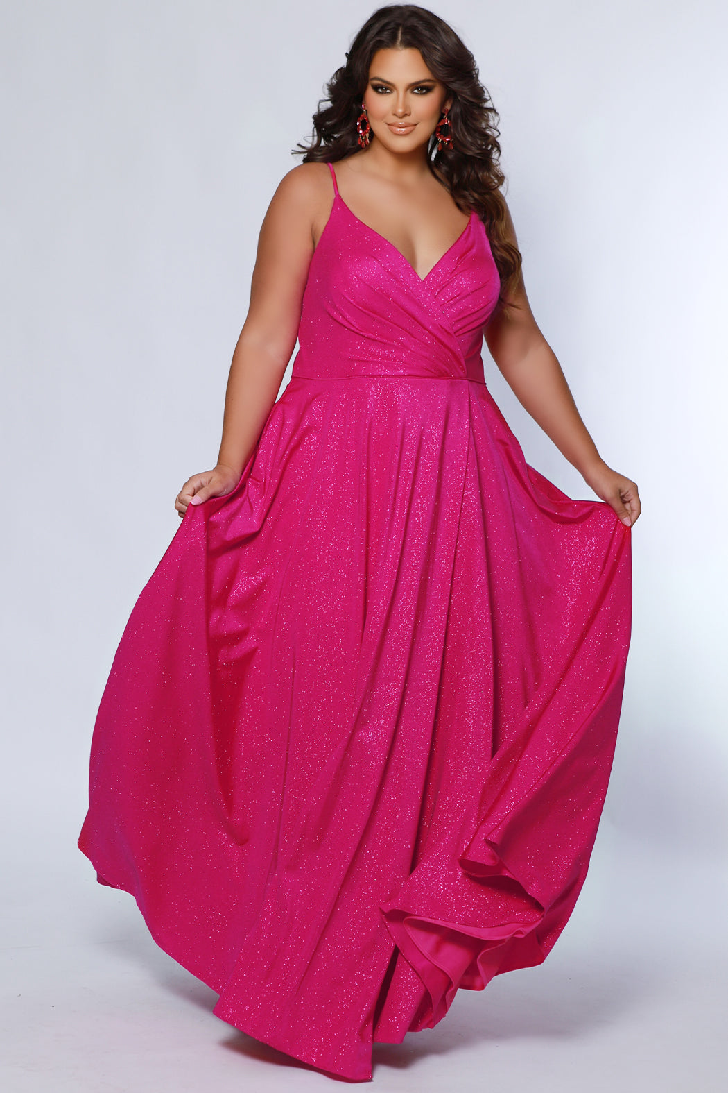 Sydney's Closet 7375 Magenta Prom Dress