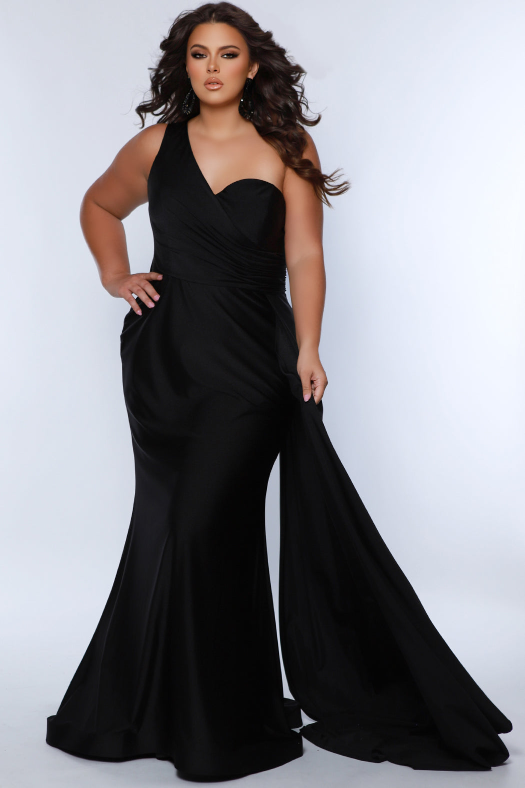 Sydney's Closet 7377 Black Prom Dress