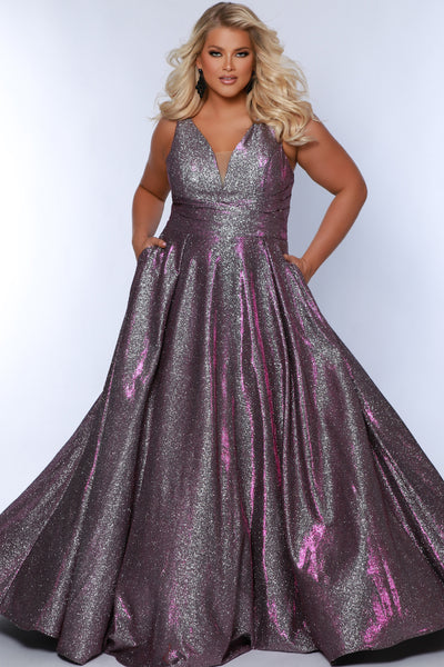 Sydney's Closet 7378 Purple Prom Dress