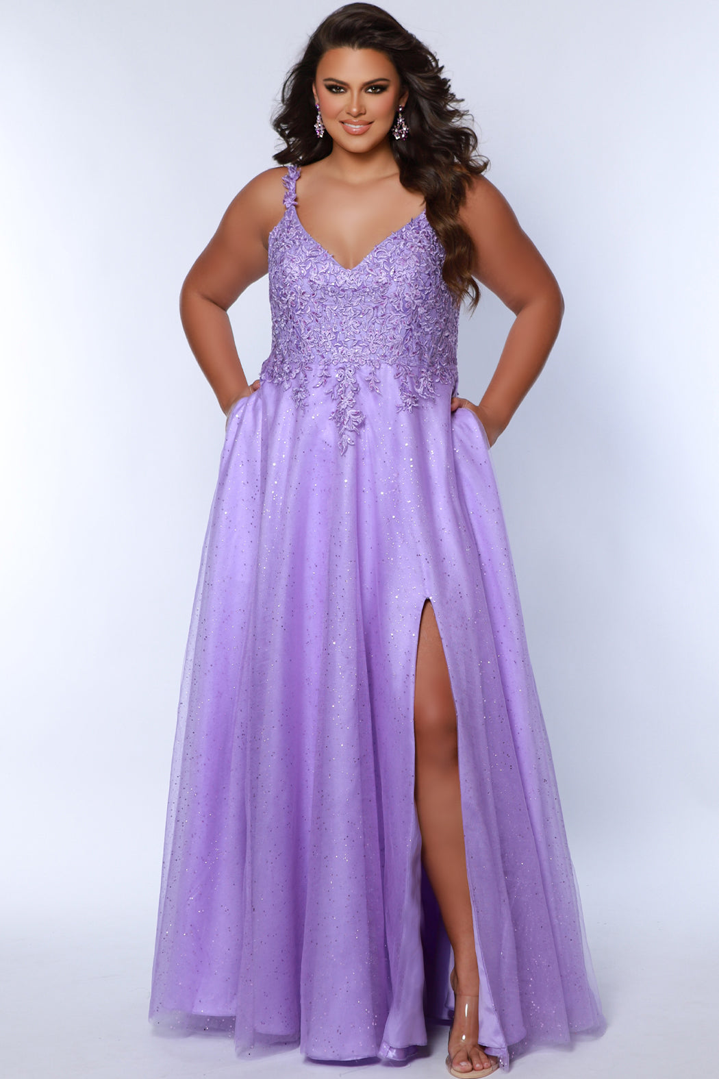 Sydney's Closet 7384 Lavender Prom Dress