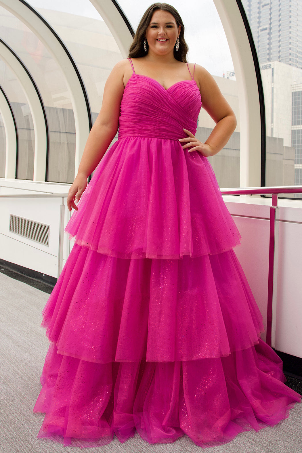 Sydney's Closet 7392 Pink Prom Dress