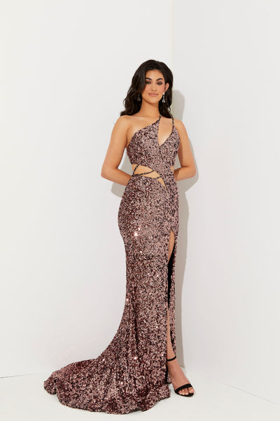 Jasz Couture 7526 Rose Gold Prom Dress